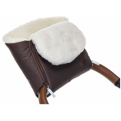 Nuovita Муфта меховая для коляски Vichingo Bianco cioccolata/шоколад