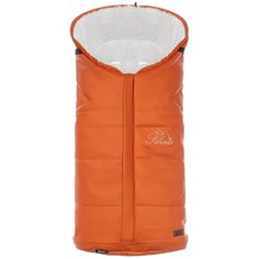 Конверт-мешок Nuovita Siberia Lux Bianco меховой 90 см оранжевый