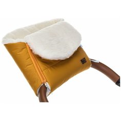 Nuovita Муфта меховая для коляски Vichingo Bianco miele/медовый