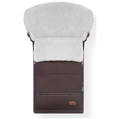 Конверт-мешок Nuovita Alpino Lux Bianco меховой 85 см cioccolata