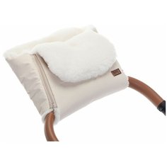 Nuovita Муфта меховая для коляски Vichingo Bianco crema/кремовый