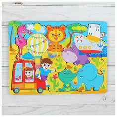 SL-6042 Лесная мастерская Головоломка мозаика Джунгли зовут