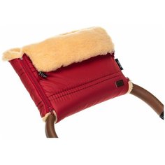 Nuovita Муфта меховая для коляски Alpino Pesco rosso/красный