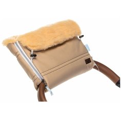 Nuovita Муфта меховая для коляски Alpino Lux Pesco beige/бежевый