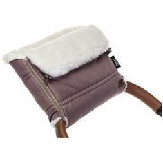 Nuovita Муфта меховая для коляски Alpino Bianco cappuccino/капучино