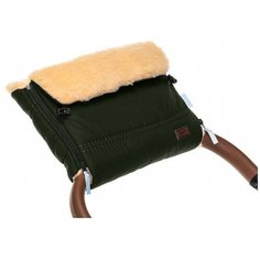 Nuovita Муфта меховая для коляски Alpino Pesco khaki/хаки