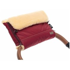 Nuovita Муфта меховая для коляски Alpino Pesco bordo/бордовый