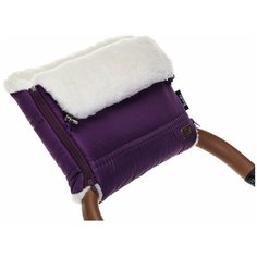 Nuovita Муфта меховая для коляски Alpino Bianco viola/фиолетовый