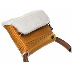 Nuovita Муфта меховая для коляски Alpino Bianco miele/медовый