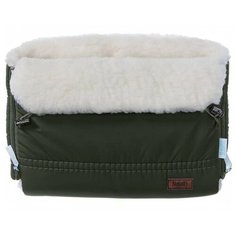 Nuovita Муфта меховая для коляски Alpino Bianco khaki/хаки