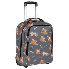 Чемодан Polar П7121 Собаки Grey