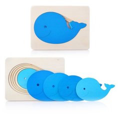 Пазл-вкладыш Щепочка "Кит" (D0804)
