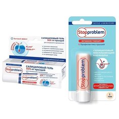 Stopproblem Ultra control Салициловый гель SOS от прыщей 15 мл + Салициловый маскирущий карандаш (тон 1) Nicole Laboratory