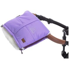 Nuovita Муфта меховая для коляски Siberia Bianco viola/фиолетовый