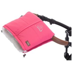 Nuovita Муфта меховая для коляски Siberia Bianco rosa/розовый