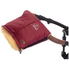 Nuovita Муфта меховая для коляски Siberia Pesco bordo/бордовый