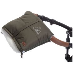 Nuovita Муфта меховая для коляски Siberia Bianco khaki/хаки