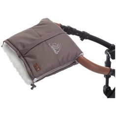 Nuovita Муфта меховая для коляски Siberia Bianco cioccolata/шоколад