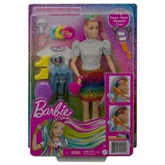 Кукла Barbie с разноцветными волосами, GRN81