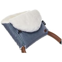 Nuovita Муфта меховая для коляски Polare Bianco серый