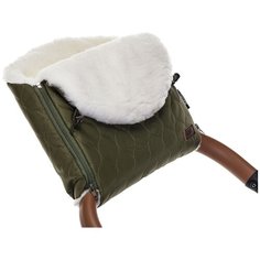 Nuovita Муфта меховая для коляски Polare Bianco хаки
