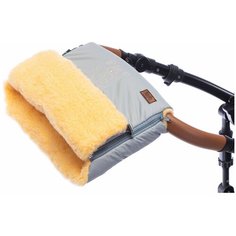 Nuovita Муфта меховая для коляски Islanda Pesco grigio/серый