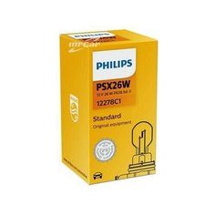 PHILIPS 12278C1 Лампа накаливания сигнальная PSX26W PG18.5d-3 Vision 12V 26W Картон 1 шт