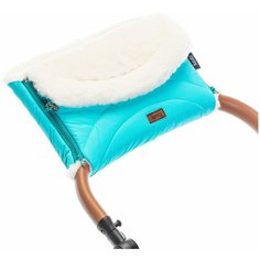 Nuovita Муфта меховая для коляски Tundra Bianco blu/голубой