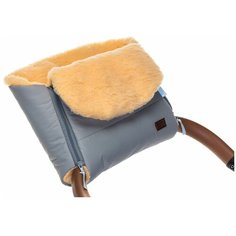 Nuovita Муфта меховая для коляски Vichingo Pesco grigio/серый