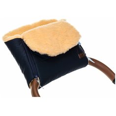 Nuovita Муфта меховая для коляски Vichingo Pesco blu scuro/темно-синий