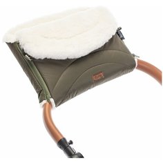 Nuovita Муфта меховая для коляски Tundra Bianco khaki/хаки