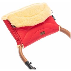 Nuovita Муфта меховая для коляски Tundra Pesco rosso/красный