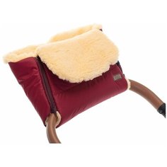 Nuovita Муфта меховая для коляски Vichingo Pesco bordo/бордовый