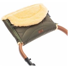 Nuovita Муфта меховая для коляски Tundra Pesco khaki/хаки