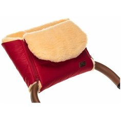 Nuovita Муфта меховая для коляски Vichingo Pesco rosso/красный