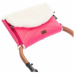 Nuovita Муфта меховая для коляски Tundra Bianco rosa/розовый
