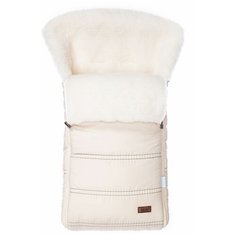 Конверт-мешок Nuovita Alpino Bianco меховой 85 см Crema