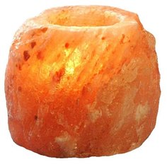 Солевая лампа / соляная лампа – подсвечник URM в подарочной коробке (1 кг)