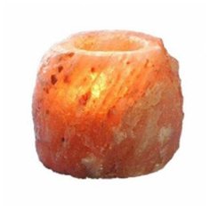 Солевая лампа / соляная лампа – подсвечник URM в подарочной коробке (500-700 гр)