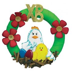 Набор для творчества "Пасхальный венок. Курочка" Волшебная мастерская