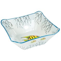 Салатник квадратный 25 см "Рыба" Rettal