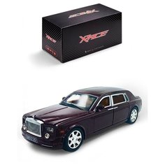 Детская инерционная машинка Serinity Toys с открывающимися дверями, модель Rolls Royse со звуком и светом, бордовый