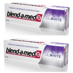 BLEND-A-MED Зубная паста 3D WHITE , 100мл (2 шт в наборе)