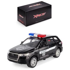 Машинка детская металлическая инерционная Serinity Toys, со светом и звуком, полиция модель Audi/BMW
