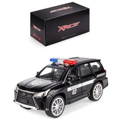 Машинка детская металлическая инерционная Serinity Toys, со светом и звуком, полиция