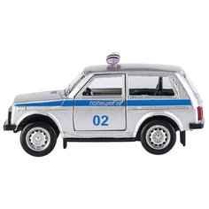 Детская инерционная металлическая машинка Serinity Toys с открывающимися дверями, модель Лада "Полиция"