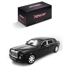 Детская инерционная машинка Serinity Toys с открывающимися дверями, модель Rolls Royse со звуком и светом, черный