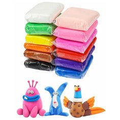 Масса для лепки 12цв Легкий пластилин Рыжий кот