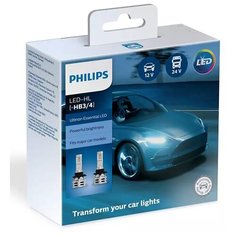 Лампа автомобильная светодиодная Philips Ultinon Essential LED 11005UE2X2 HB3/4 12V/24V 24W