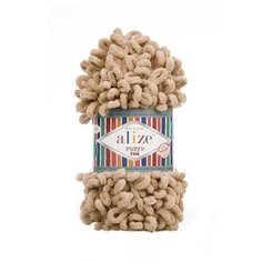 Пряжа Alize Puffy Fine (Пуффи Файн) 415 пустынный 100% микрополиэстер 100г 14м 5шт